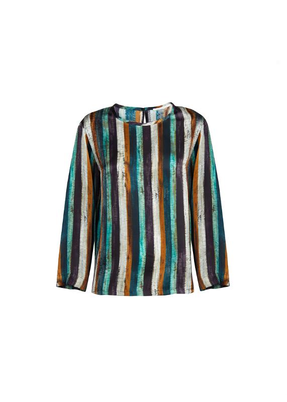 Long sleeves printed blouse