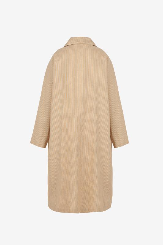 Cappotto oversize micro riga