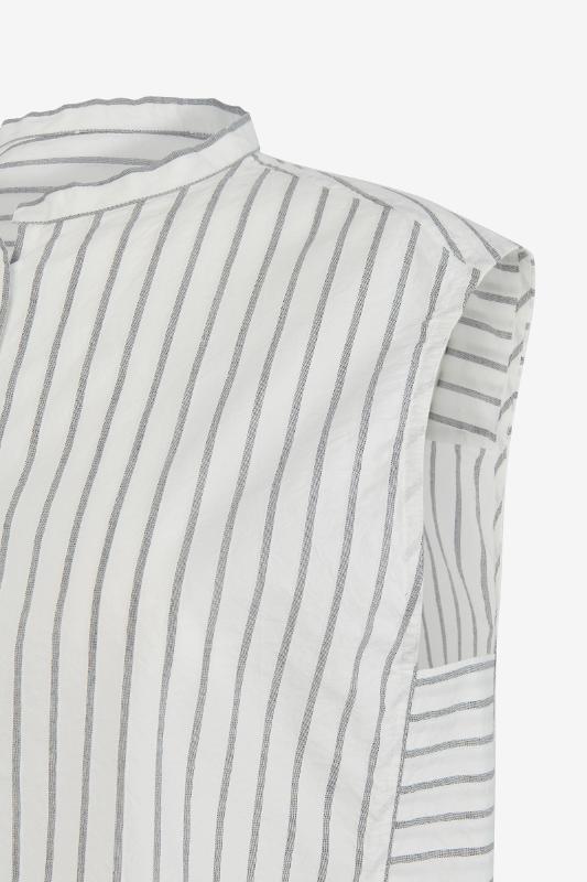 Camicia a righe senza maniche