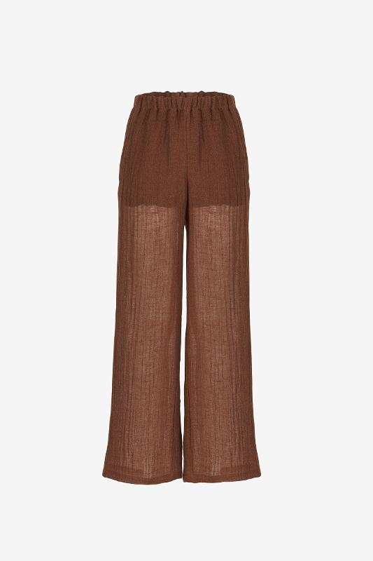 Pantalone ampio con elastico in vita