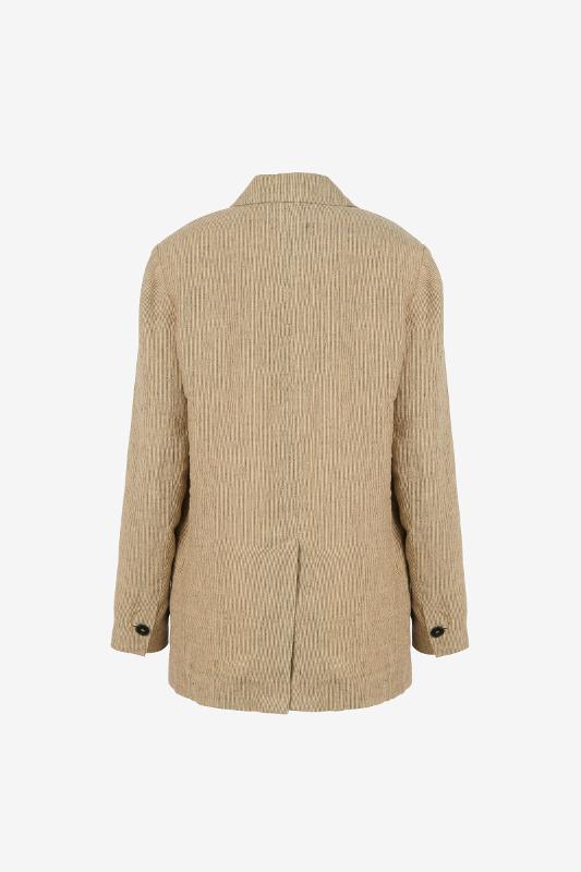 Giacca monopetto micro riga